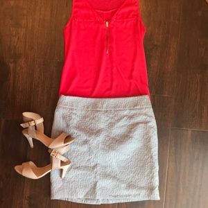 Loft gray pencil skirt | 4P